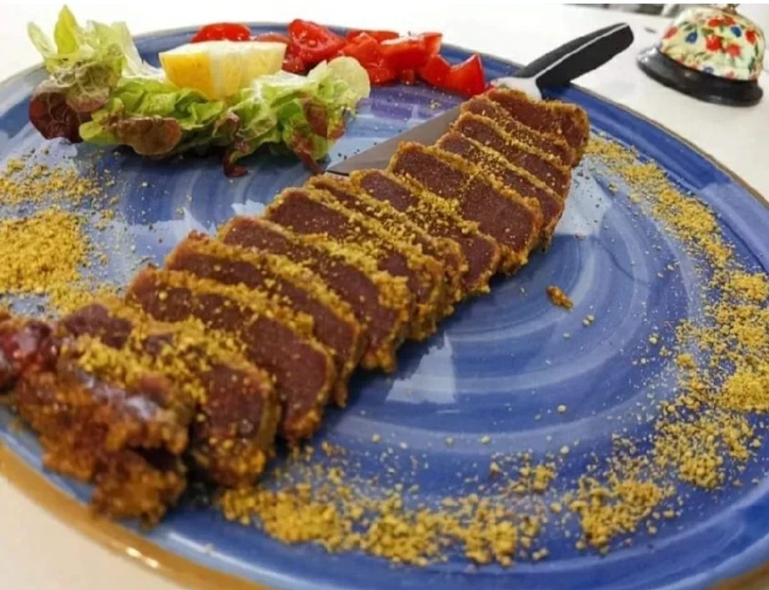 Filetto di Tonno in crema di Pistacchio